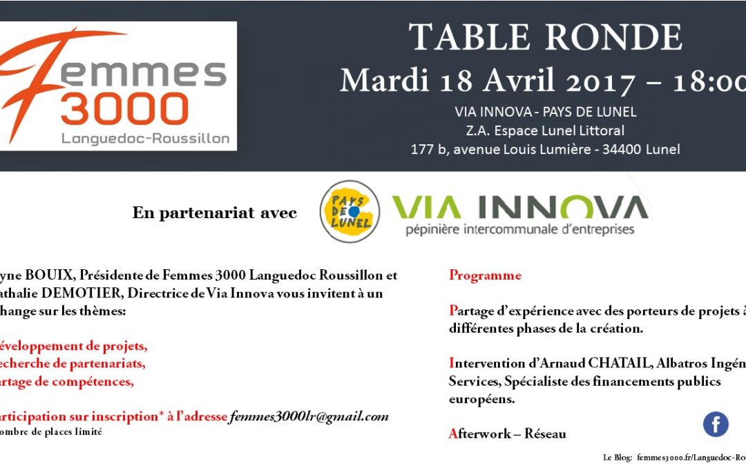Via Innova accueille FEMMES 3000 LR le 18 Avril 2017