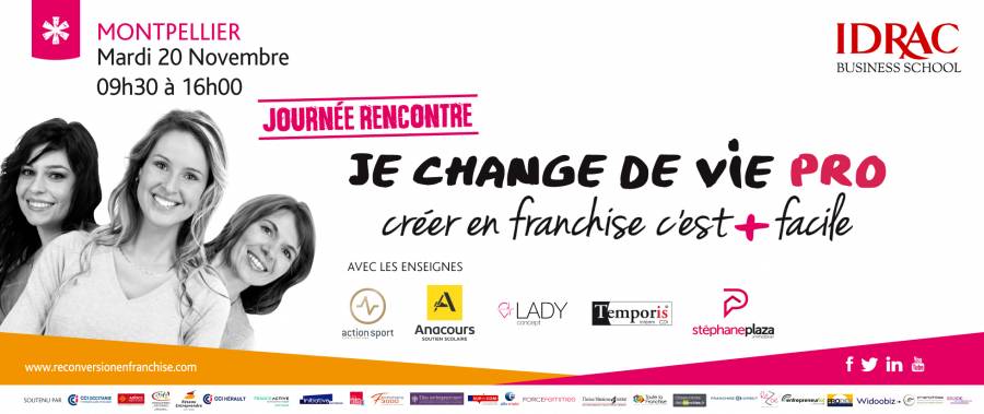 La franchise une passerelle pour créer son emploi et booster l’entrepreneuriat féminin, Initiative soutenue par Femmes 3000 Languedoc Roussillon