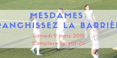 Football Féminin avec la FFSE et Femmes 3000 BDR le 9 mars
