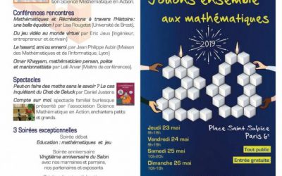 « Jouons ensemble aux mathématiques » du 23 au 26 mai 2019