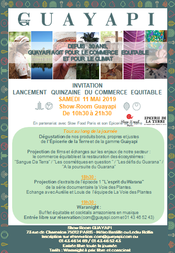 Quinzaine du commerce équitable avec Guayapi – le samedi 11 mai 2019