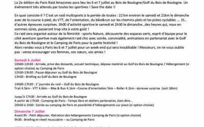 Entraînement le mardi 21 mai 2019 au Golf du Bois de Boulogne avec le Paris Raid Amazones