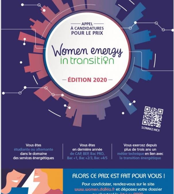 Prix Women Energy in transition DALKIA 2020 – c&rsquo;est parti!