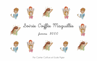 Soirée coiffée maquillée avec Femmes 3000 BDR le mercredi 18 mars à Marseille