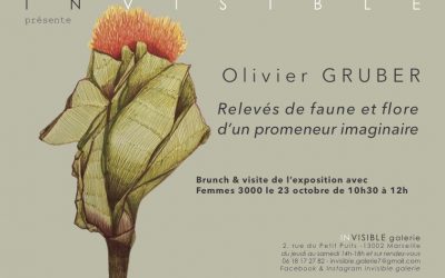Visite de l’exposition Olivier GRUBER Invisible Galerie le 23 octobre avec Femmes 3000 BDR