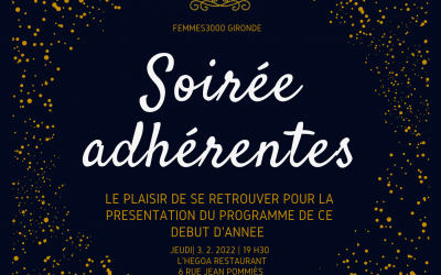 Soirée adhésion le 3 février 2022