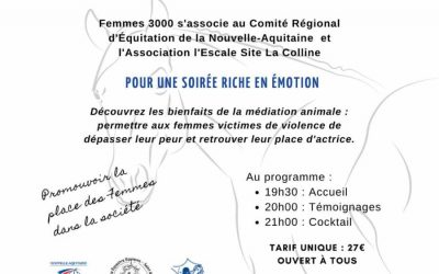 Soirée « Mon Equi-libre » mardi 18 octobre à 19H30 au restaurant La table de l’hippodrome du Bouscat