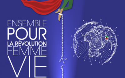 Paris, le 11/02/2023 : Lancement de la campagne « Femme Vie Liberté » lors du rassemblement européen organisé par la diaspora iranienne