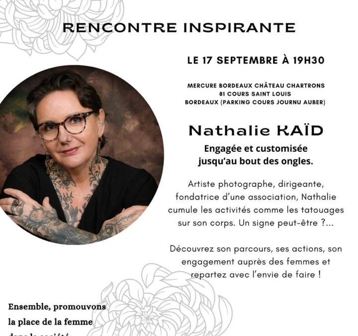 ?Retour sur une soirée inspirante et pleine d’émotions avec Nathalie Kaïd le 17 septembre à 19h30 ?